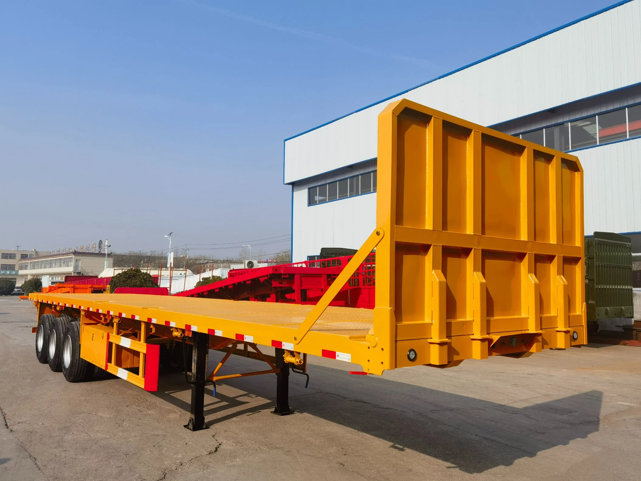 Super Interlink Kohle Flachbett Lkw Semi Trailer Container Cargo Trailer