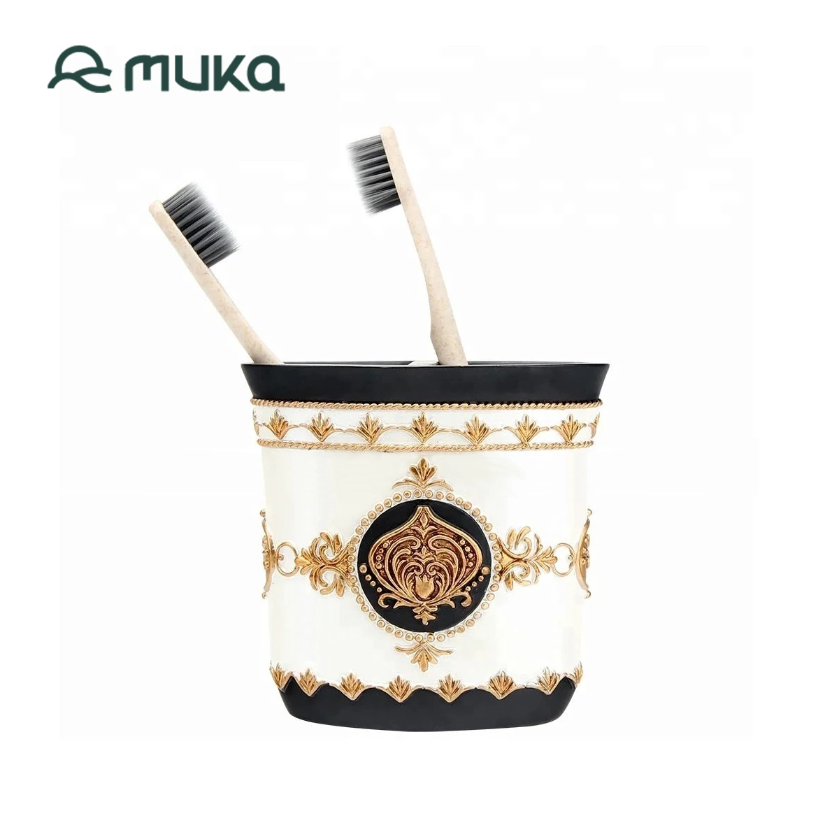 Middle East Arabic Style Resin Bathroom Accessories Glass Set Toothbrush Holder Bathroom Products Fitting Accessories