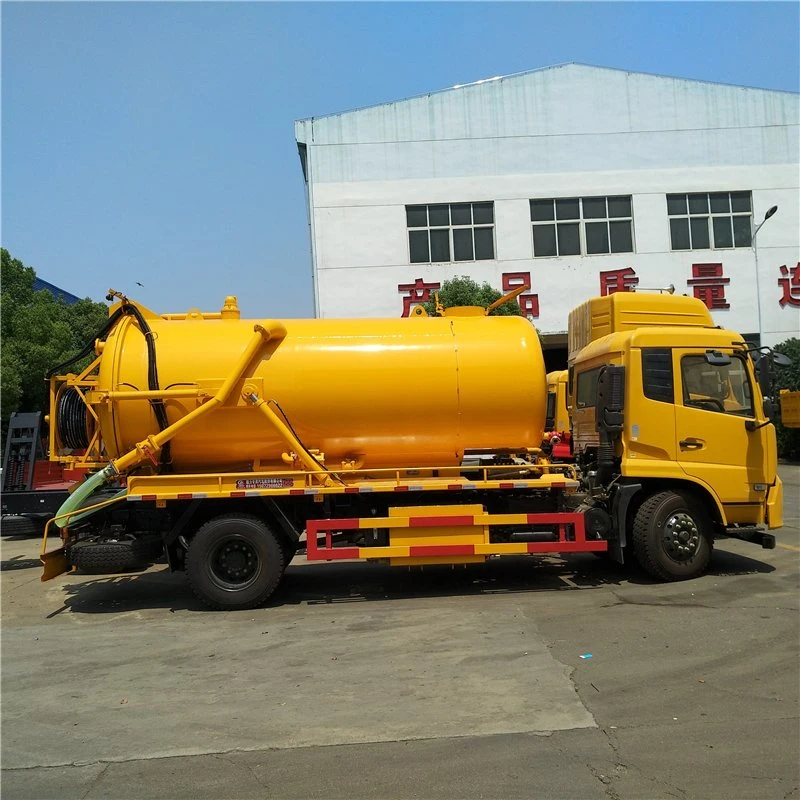 8 Cbm High Pressure Vacuum Sewage Tanker Truck for Sale