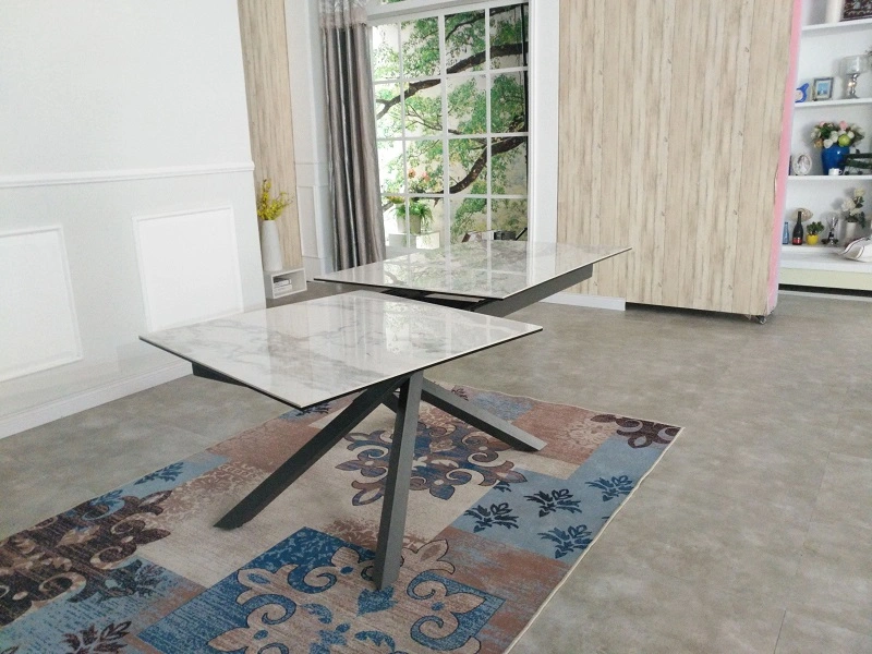 Customized Extension Ceramic Rotary Dining Table