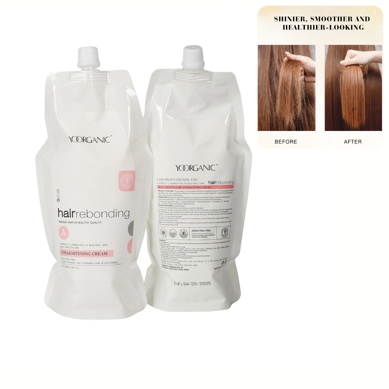 Crème de collage de qualité supérieure pour cheveux blanchissant crème professionnelle Salon