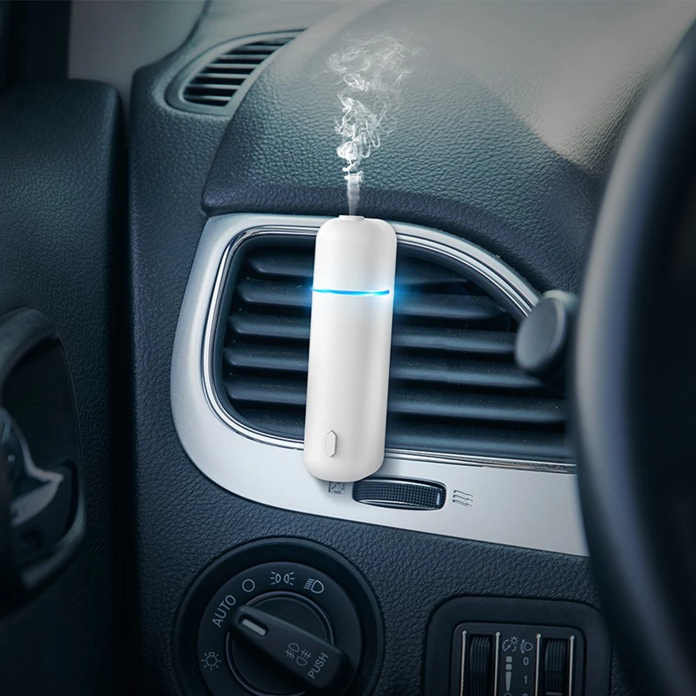 Scenta Ultrasonic Wholesale Car Perfume Diffuser Vent Clip USB Rechargeable Automatic Air Freshener Dispenser