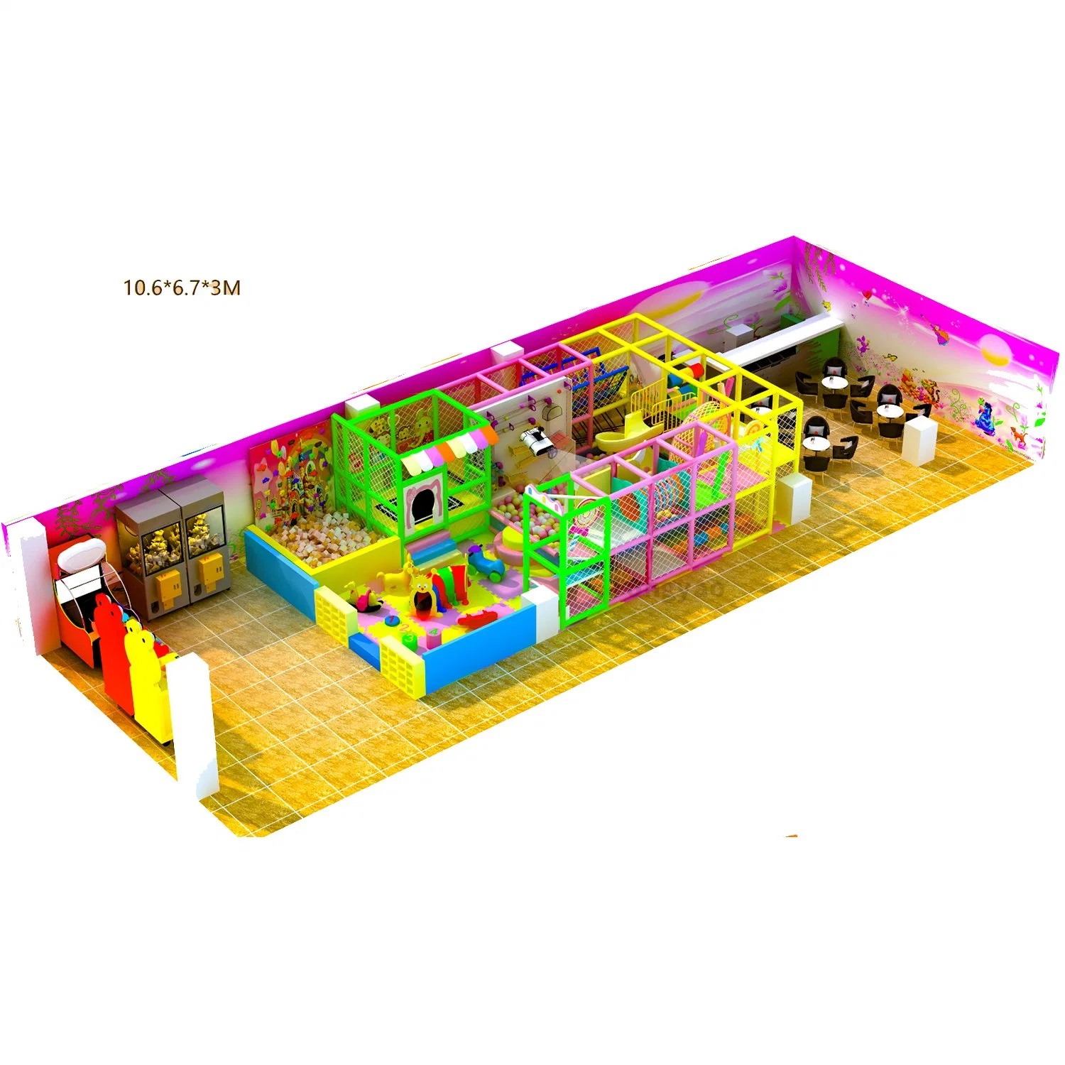 Amusement Equipment Children Park Soft Play Indoor Playground (12*9)