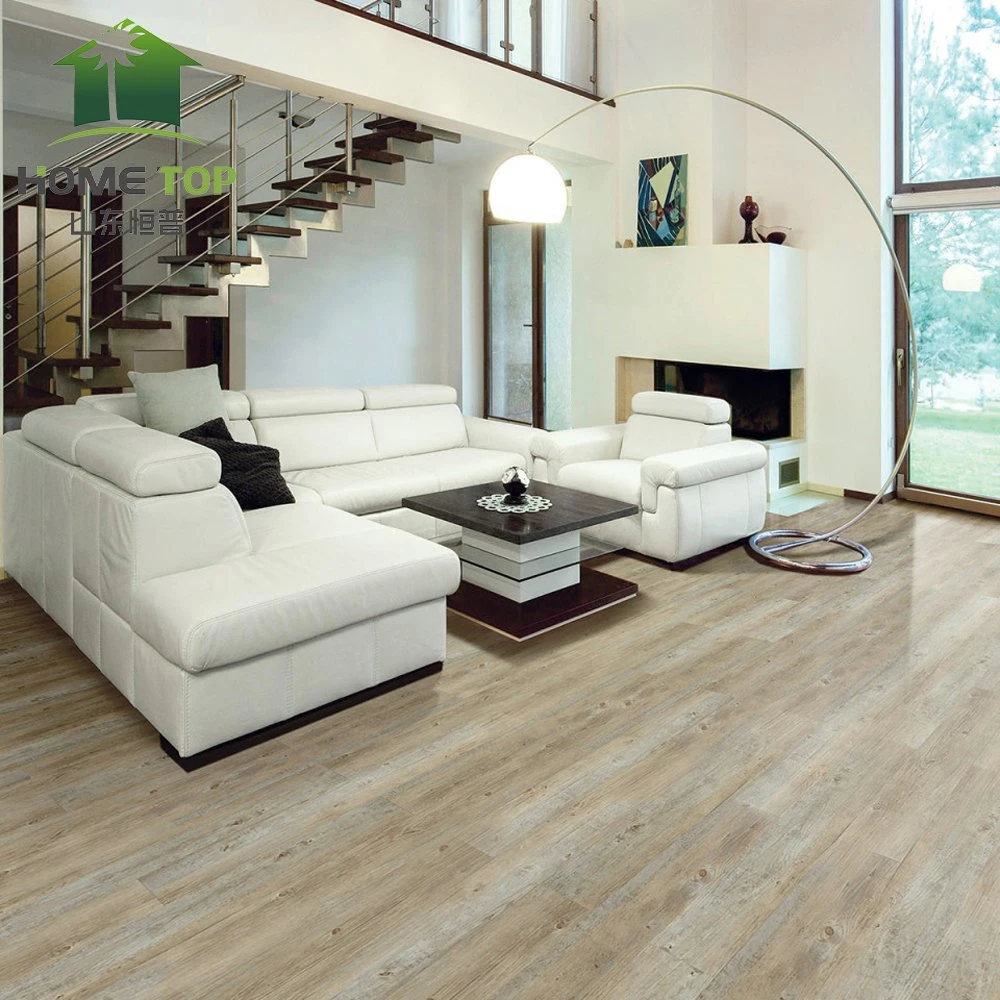 New Design Solid Core UV Cured Coating Plastic 6mm Wood Texture Waterproof Click Vinyl Plank Spc Flooring Sale