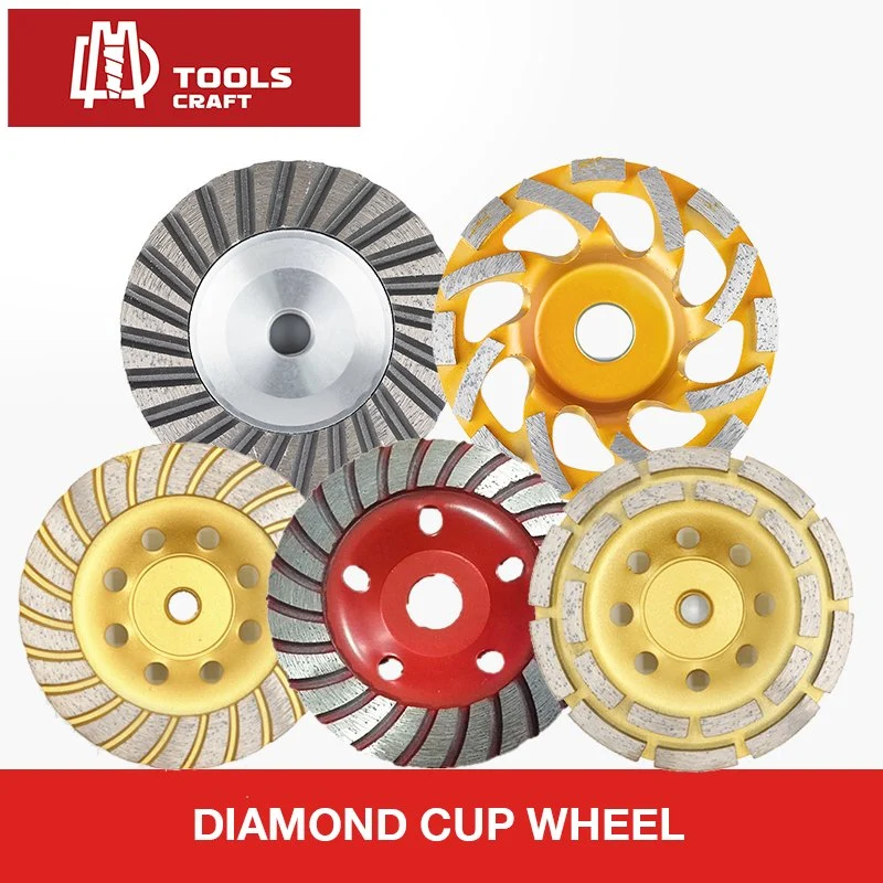 5 Inch Diamond Grinding Cup Wheels with Raptor Segments