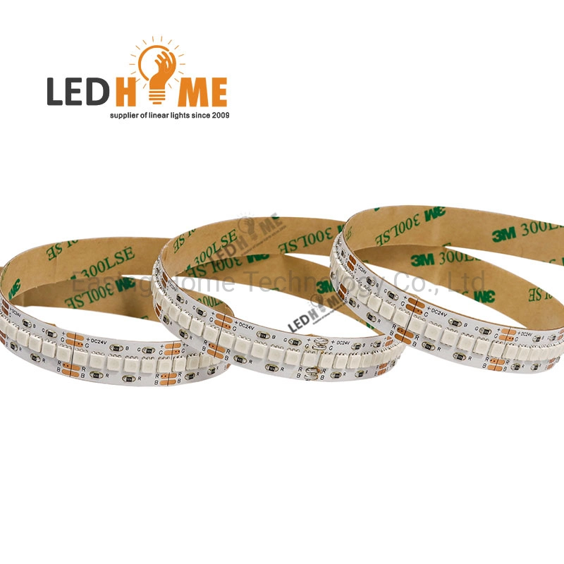 Bande de 24W SMD DC24V3838 Bande LED RGB SMD avec 12mm PCB Éclairage linéaire