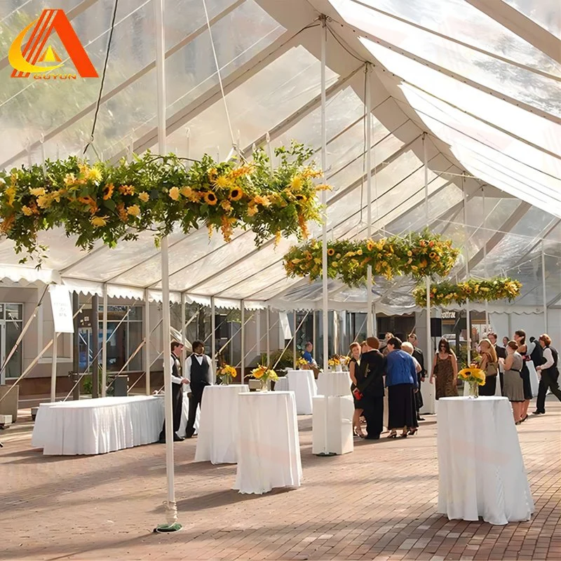 10x30m tienda de bodas con cubierta de PVC traslúcido