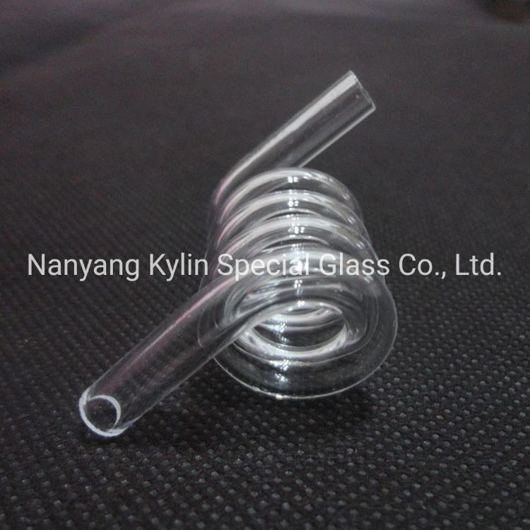 Transparent Corrosion Resistant Helical Spiral Quartz Glass Coiled Tube for Heater