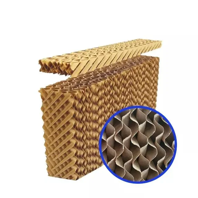 Evaporative Air Cooler Wetted Wet Curtain Cellulose Cooling Pad for Poultry House Greenhouse