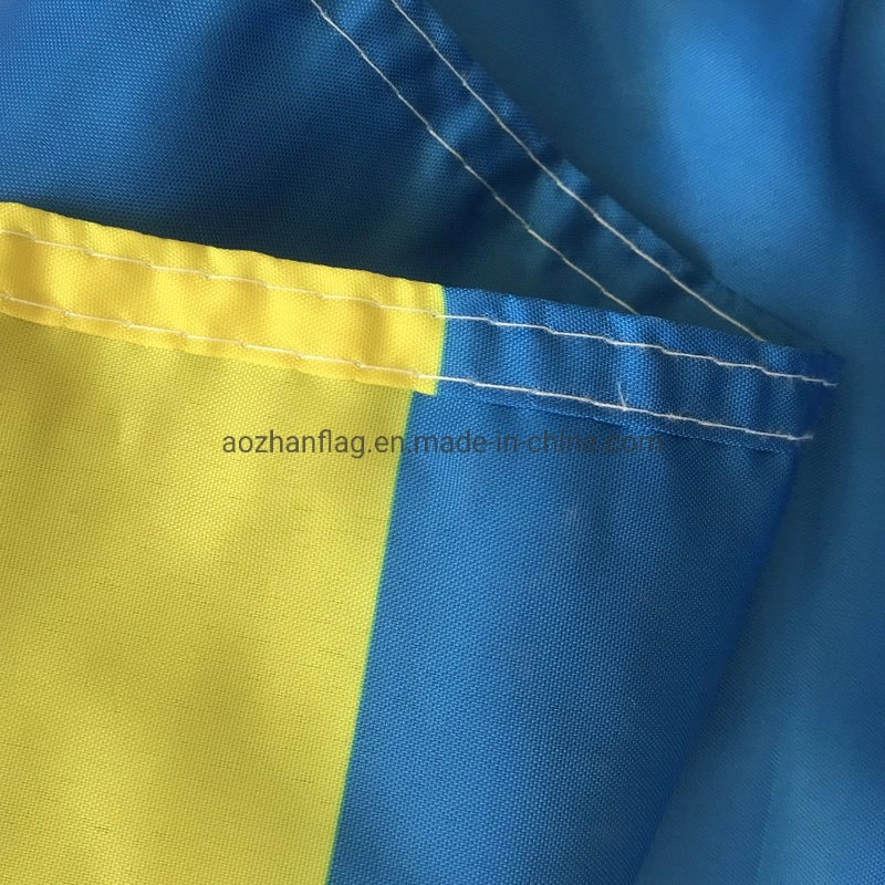 Ready to Ship 3*5 Ukraine National Flag Wholesale/Supplier Cheapest Ukraine Banner High quality/High cost performance  100% Polyester Ukraine Flags