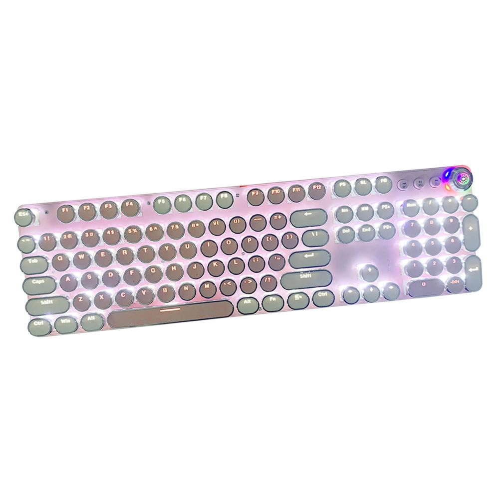 Wholesale RGB de alta calidad OEM retroiluminado Multimedia Teclado mecánico ergonómico resistente al agua para los jugadores