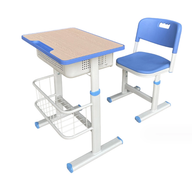 Оптовые продажи Деревянный одношкольный стол и стул для студентов Школьная мебель