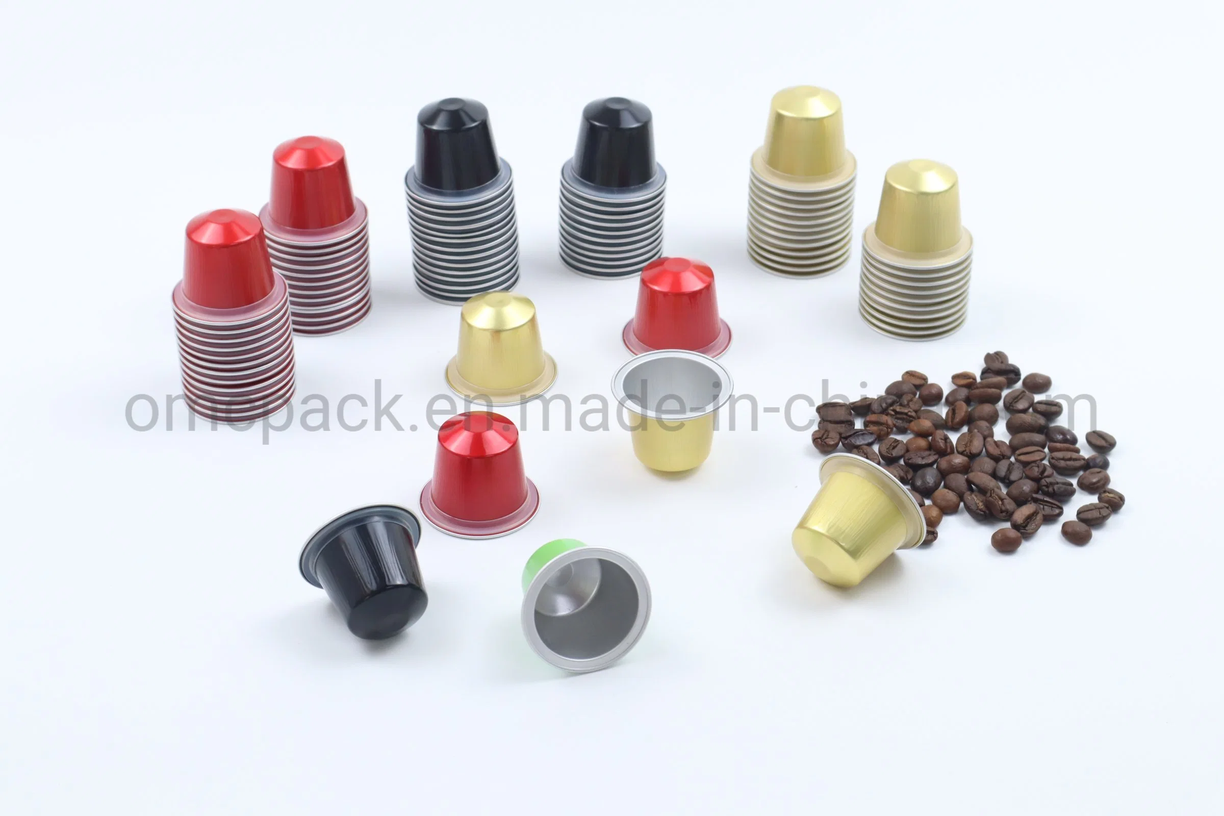 Disposable High quality/High cost performance  Colorful Aluminum Foil Coffee Capsule