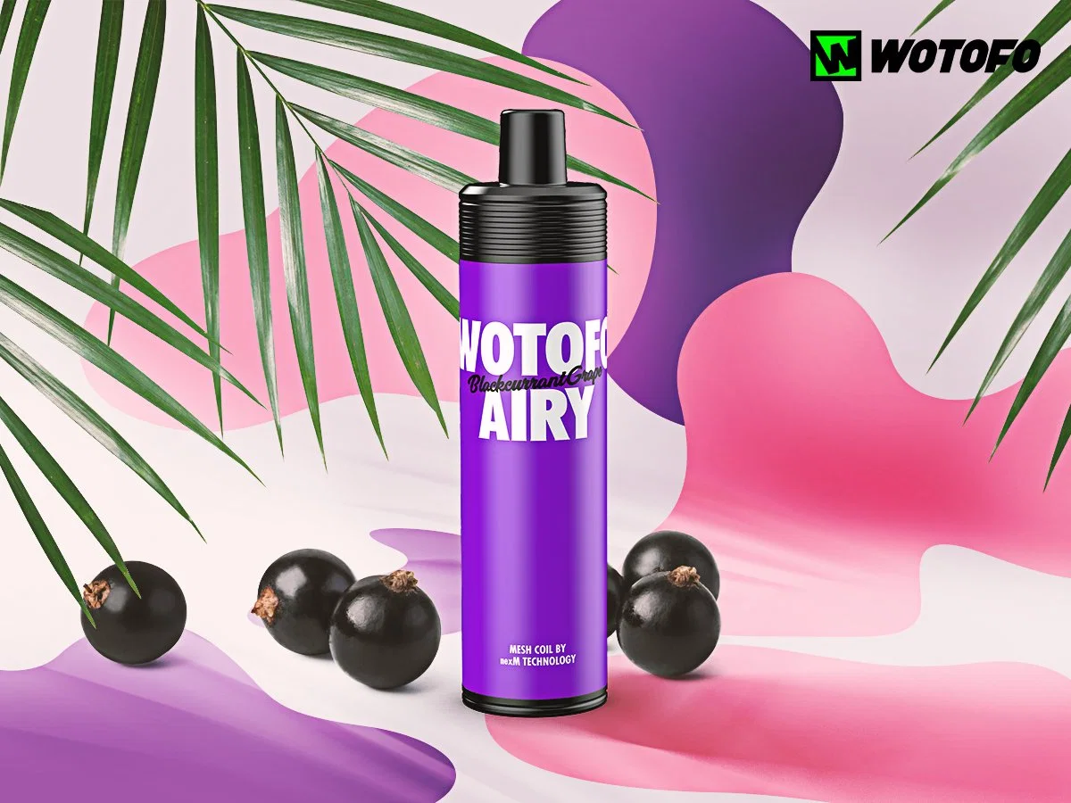 Wotofo Airy Dtl Disposable/Chargeable Device Pen Hookah Rechargeable 1000 Puffs Lio Boom Cartridge 12ml E Eliquid Vape Juice Wholesale/Supplier E Cigarette