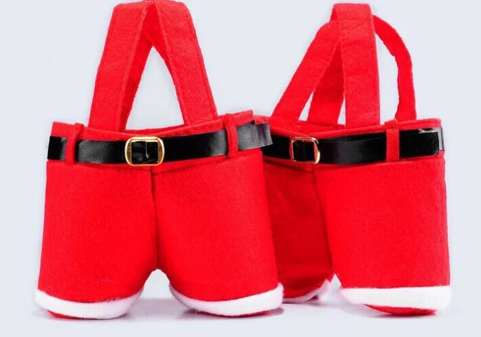 Un stock suffisant de Santa Pantalon sac de bonbons de Noël