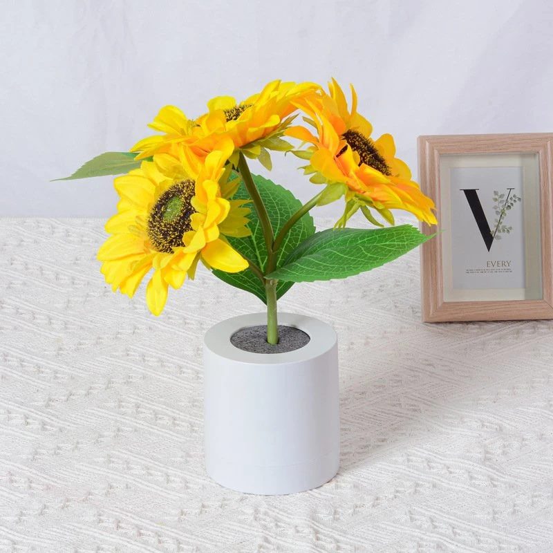 Artificial Flower Table Lamp Atmosphere Night Light