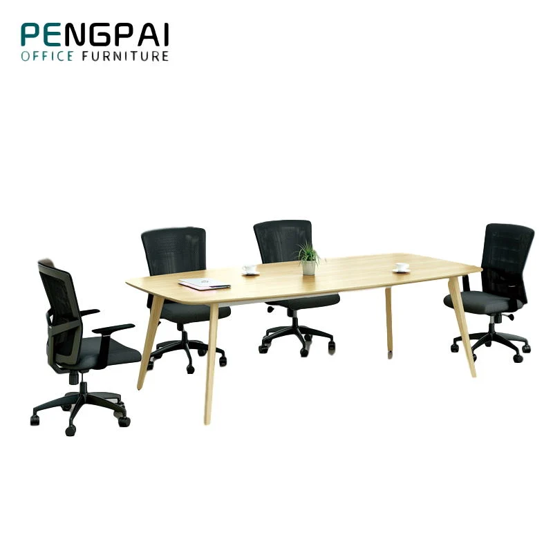 Pengpai conception ovale personnalisée de style européen de la mélamine 6 Personne Table de conférence