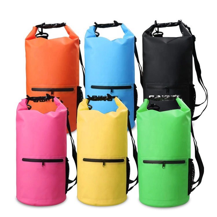 Custom Logo PVC Tarpaulin Waterproof Lightweight Dry Bag for Traveling Fishing