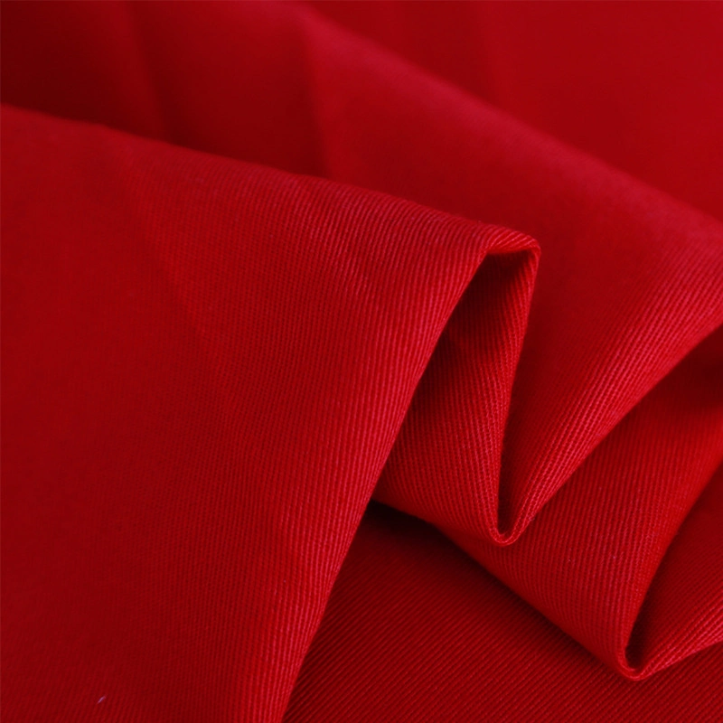 Textile Woven Twill 16*16 102*54 Heavy Weight 280GSM Cotton T Shirt Uniform Fabric for Man's Cloth Pants