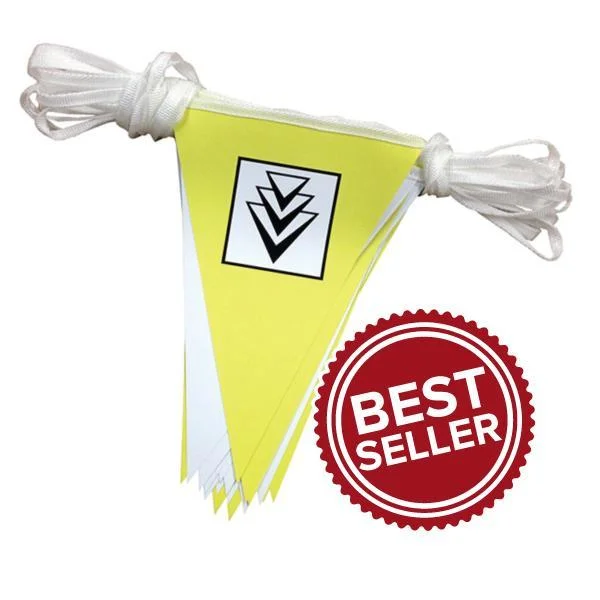 Custom Promotion Plastic PVC Paper Flag Pennant Strings for Christmas Festivals Event Decoration