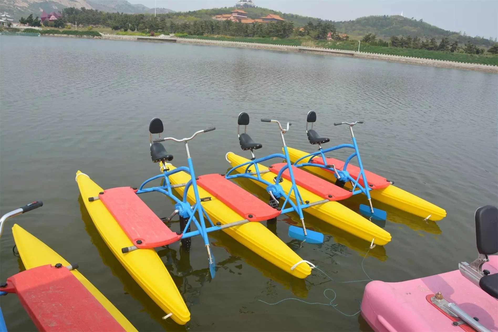 Wholesale Customized Bicycle Boat Water Pedal Bike Inflatable Waterbike for Adults