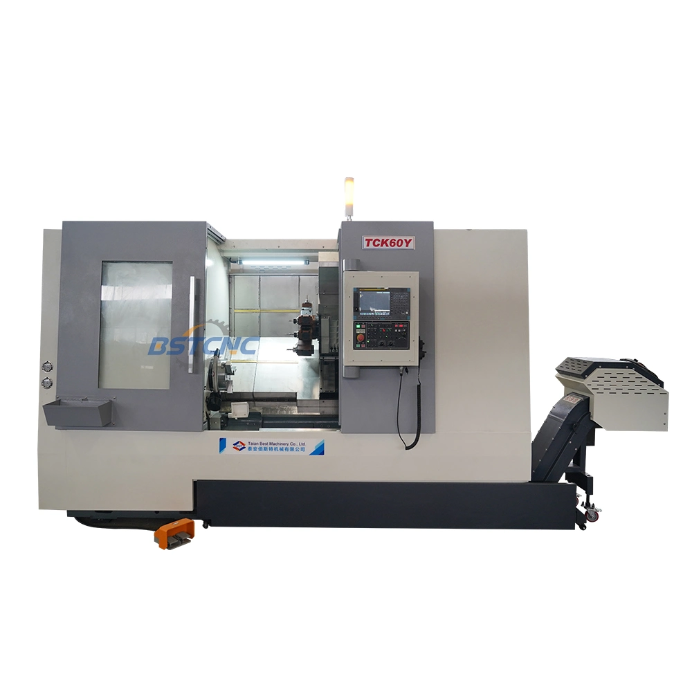 Tck60y Automatic High Speed Slant Bed Turning Drilling Milling CNC Center Machine