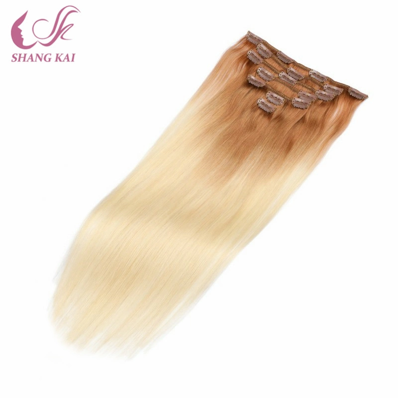 Unprocessed Brazilian Virgin Silicone Free Clip in Hair Extension