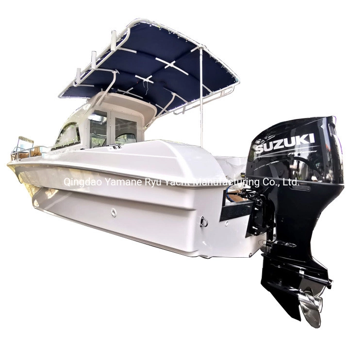 27FT con cabina/cabina de paseo Big Horsepower Hard Top Center Console Fibra de vidrio/Motor/Pesca Precio de yate para velocidad/Deporte