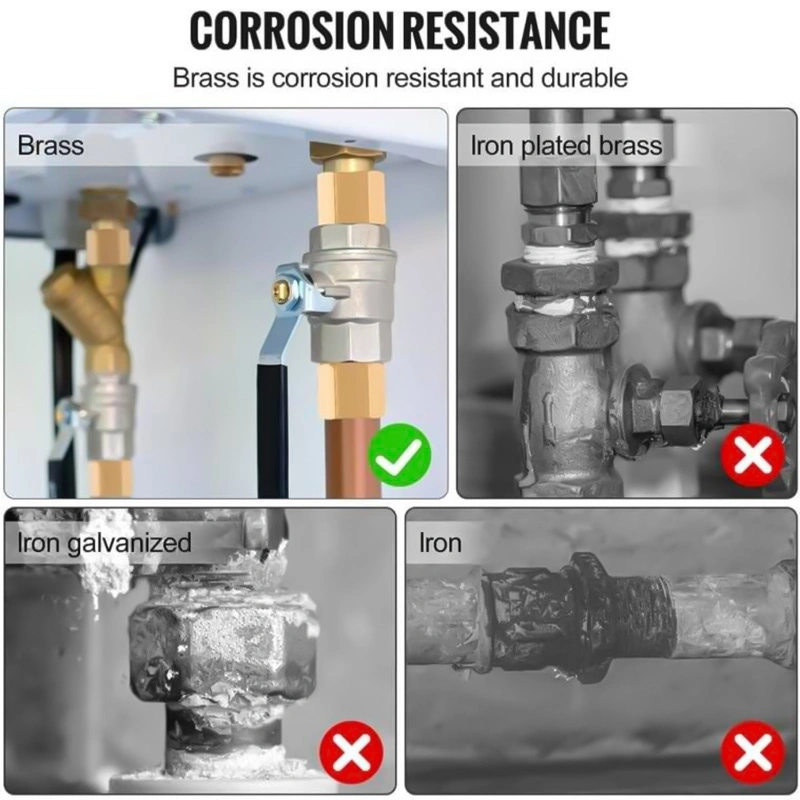 Conector de tubo de compresión de fontanería, macho, rosca, acoplamiento recto, adaptador de accesorios de tubería de compresión PEX de latón.