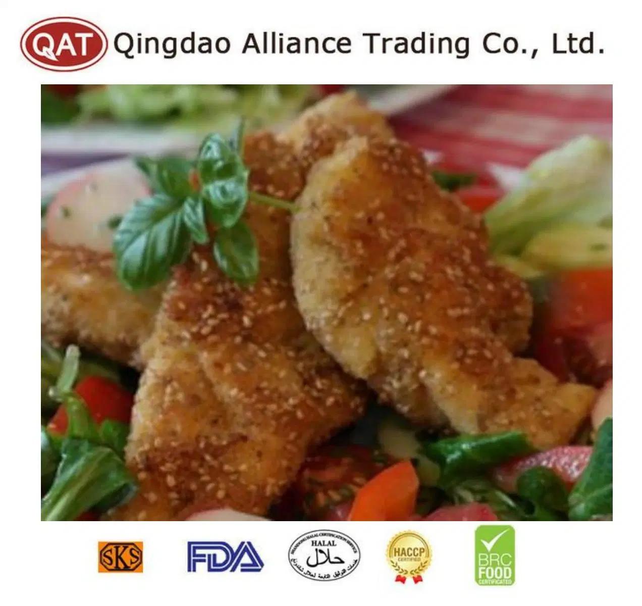 Wholesale/Supplier Bulk IQF Halal Frozen New Beijing Chicken Breast Strips with Certificate