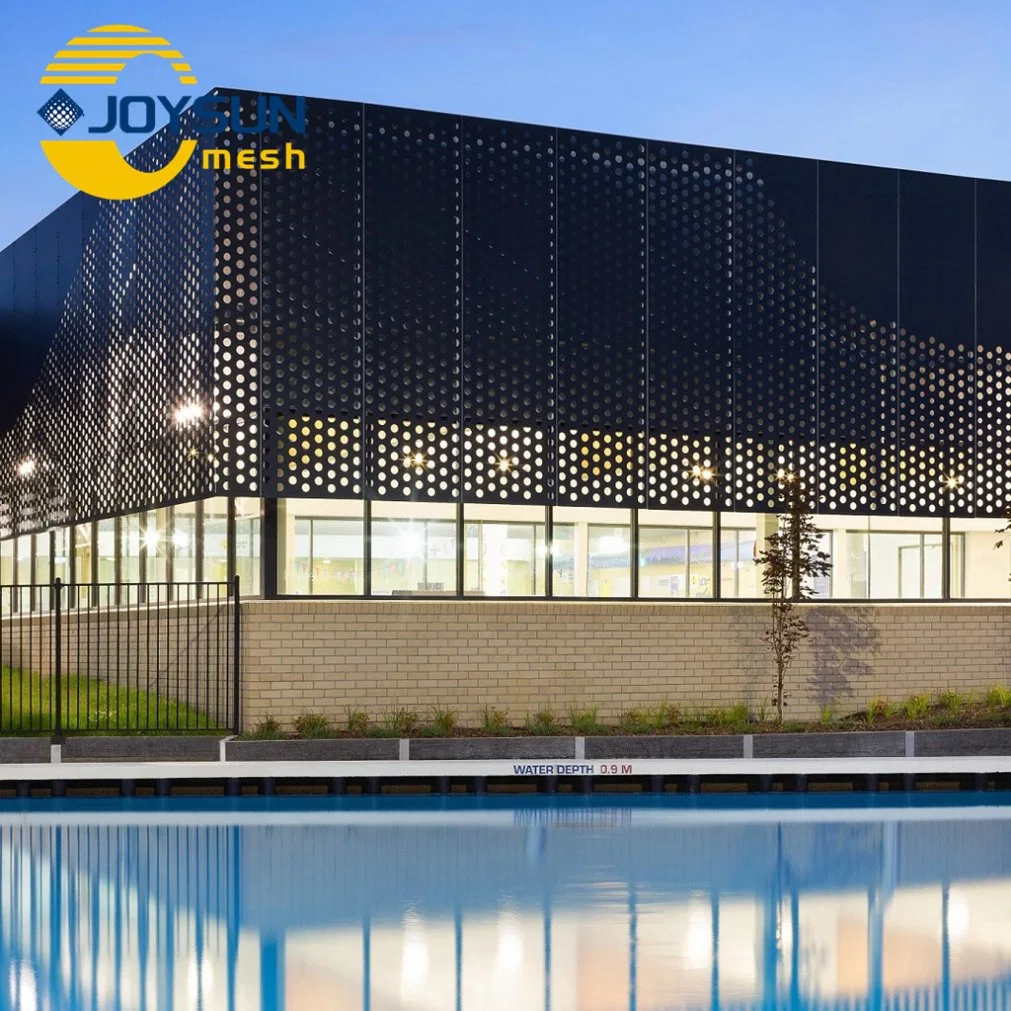 PVDF Aluminum Solid Wall Perforated Panel Facade Aluminum Cladding Sample Customization