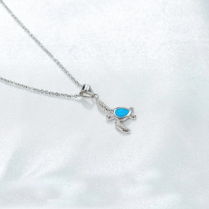 Lovely 925 Silver Turtle Necklace Pendant Jewelry Wholesale/Supplier for Men and Women