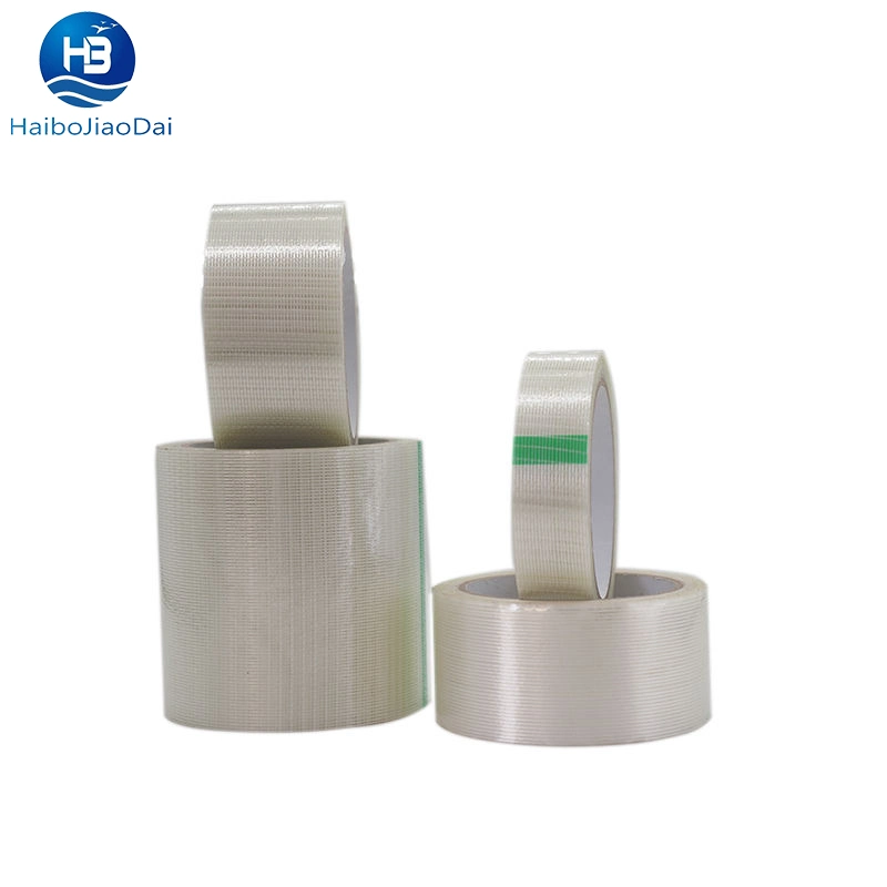 Clear Fiberglass Reinforced Filament Strapping Tape Used for Decorative Packaging of Metal and Wood