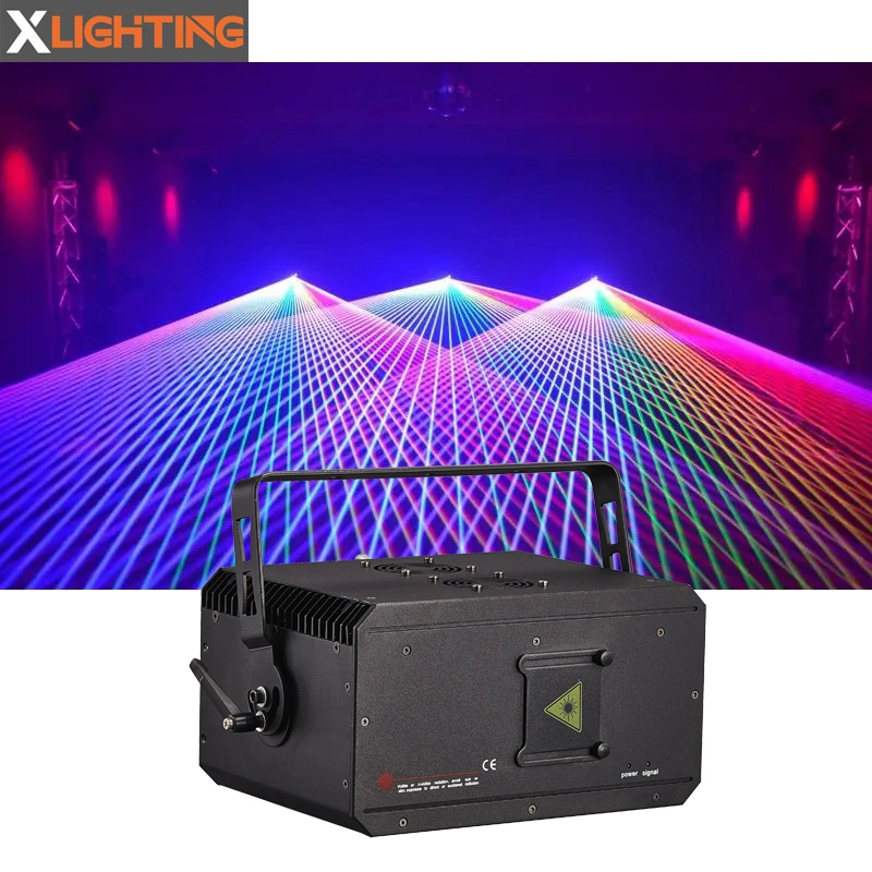 Equipamento profissional de DJ com luz laser RGB a cores de grandes dimensões