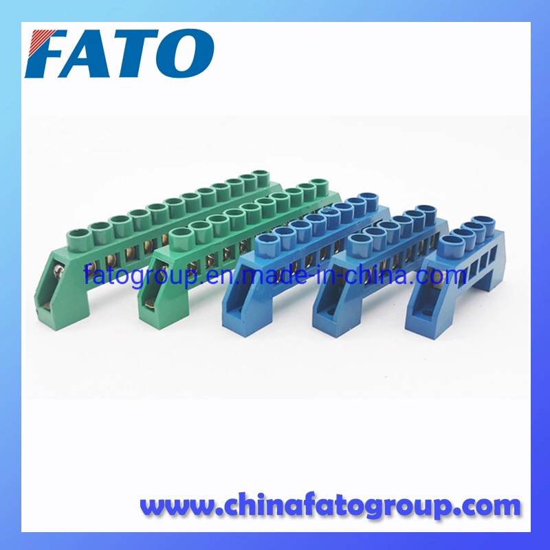 China fábrica de tierra carril DIN 6X9 250V -450V Terminal de plástico Bloque