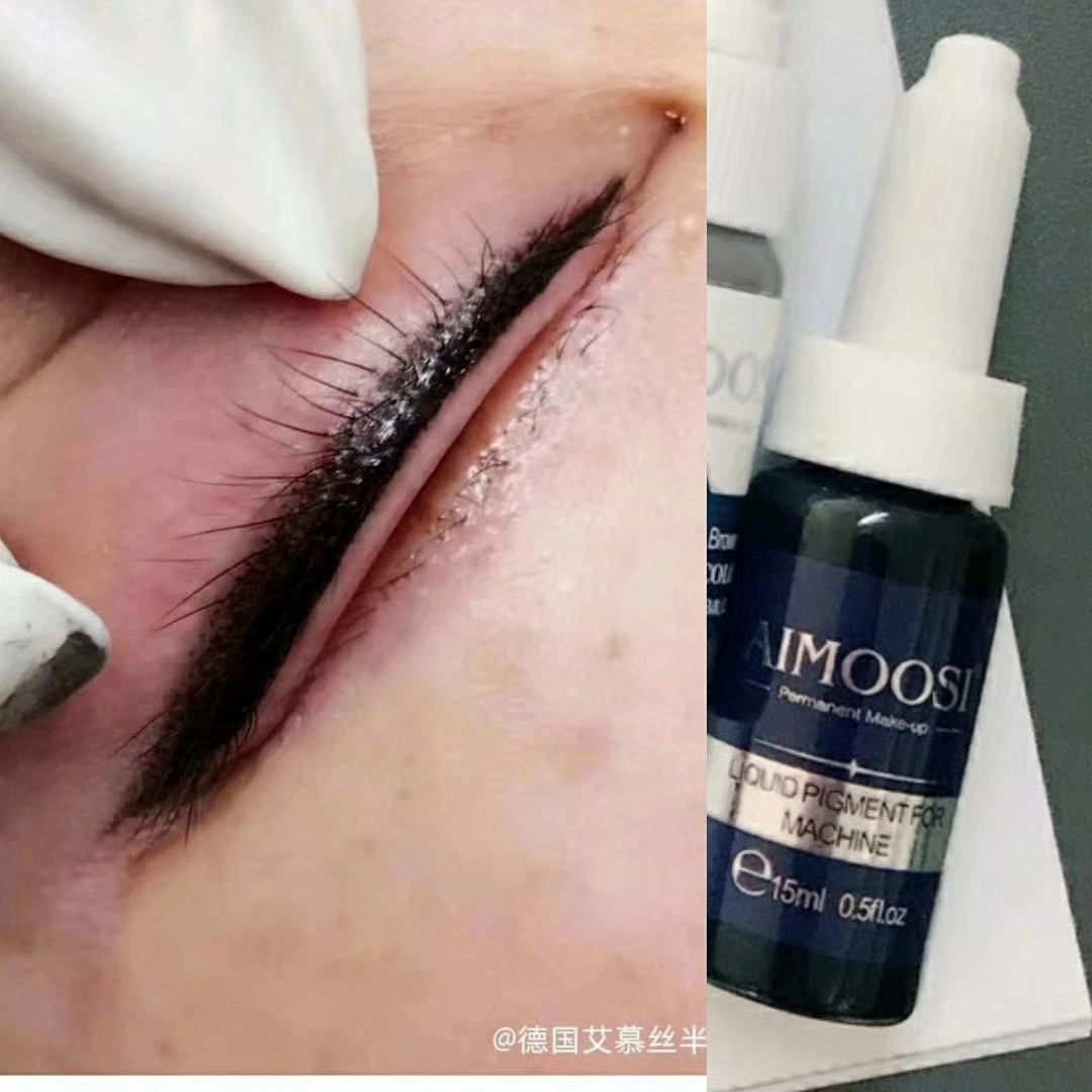 Microblading Cosmetic Tattoo Eyebrow Lip Pدائم الصبغات 6 ألوان