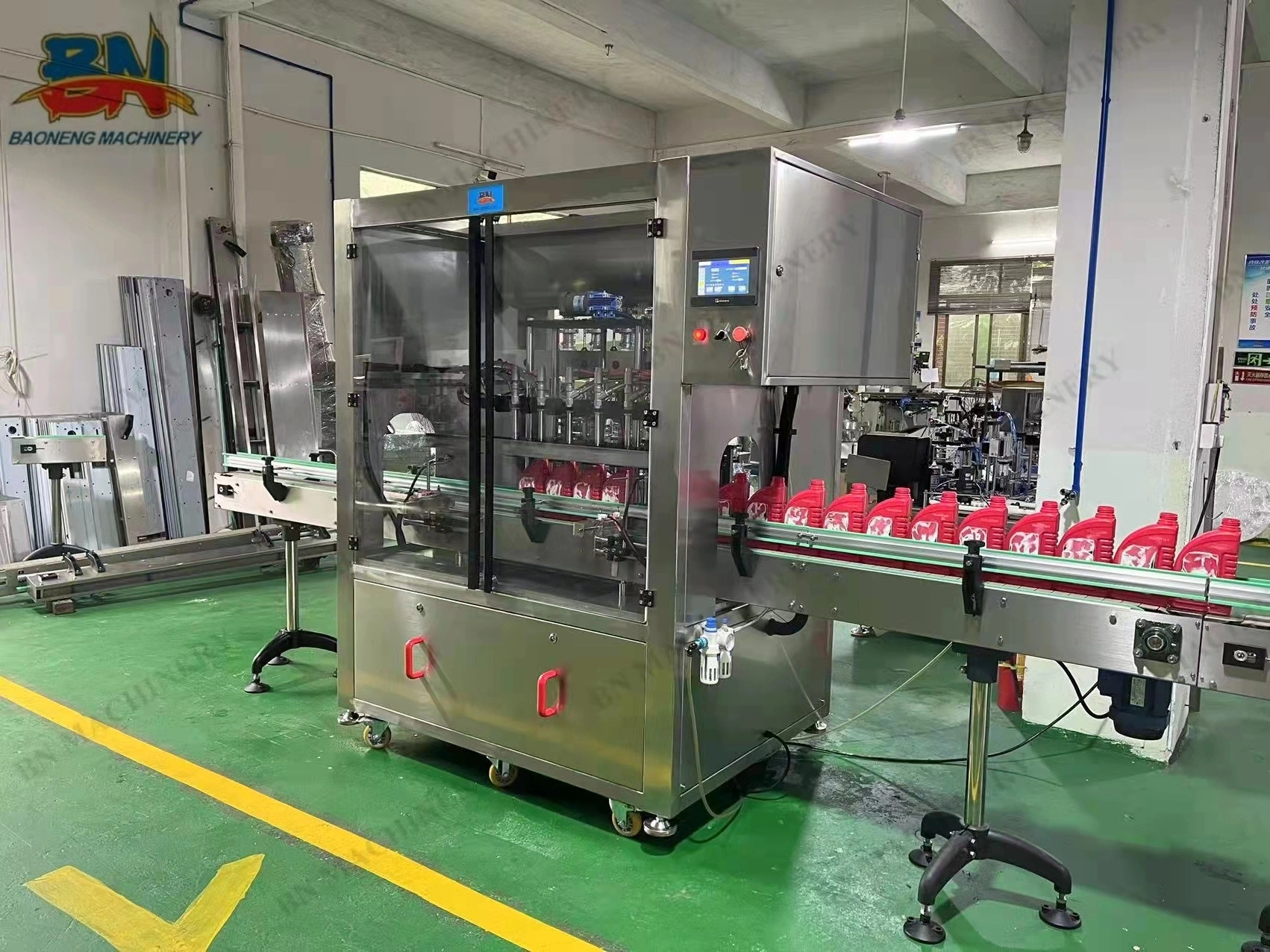 Linear Volumetric Bn Guangzhou China Brake Fluid Bottle Filling Machine