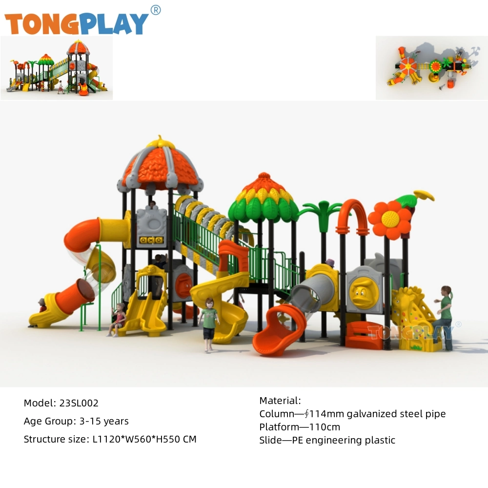 Robot Series Slide Outdoor Playground Plastic Equipment Kids Toy Children Amusement