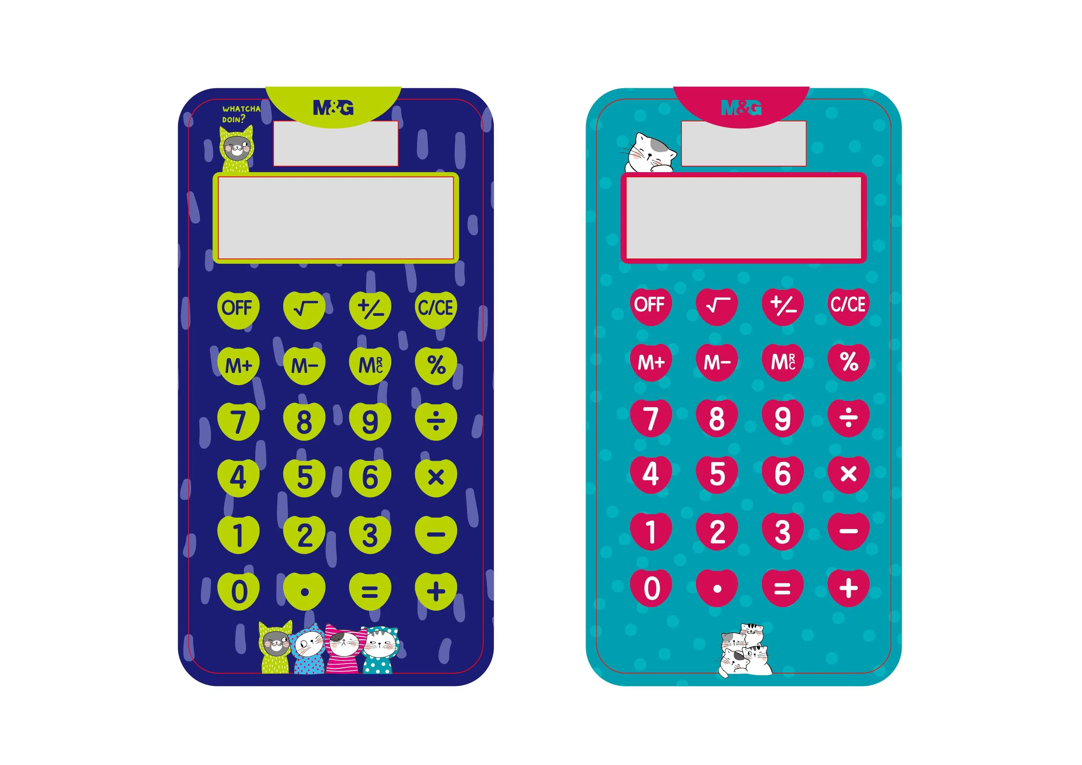 M&amp;G Escritório Estudante mini calculadora de bolso portátil Bonitinha Calculadora Dom promocionais