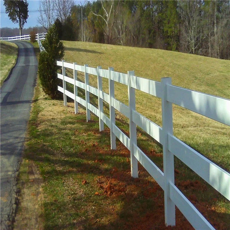 3-rail de aluminio blanco/acero galvanizado recubierto de polvo de hierro/Caballo/Campo ganadero de caballos de ganado ovino valla cercas Stockyard aislamiento Panel de puerta de Patio Corral