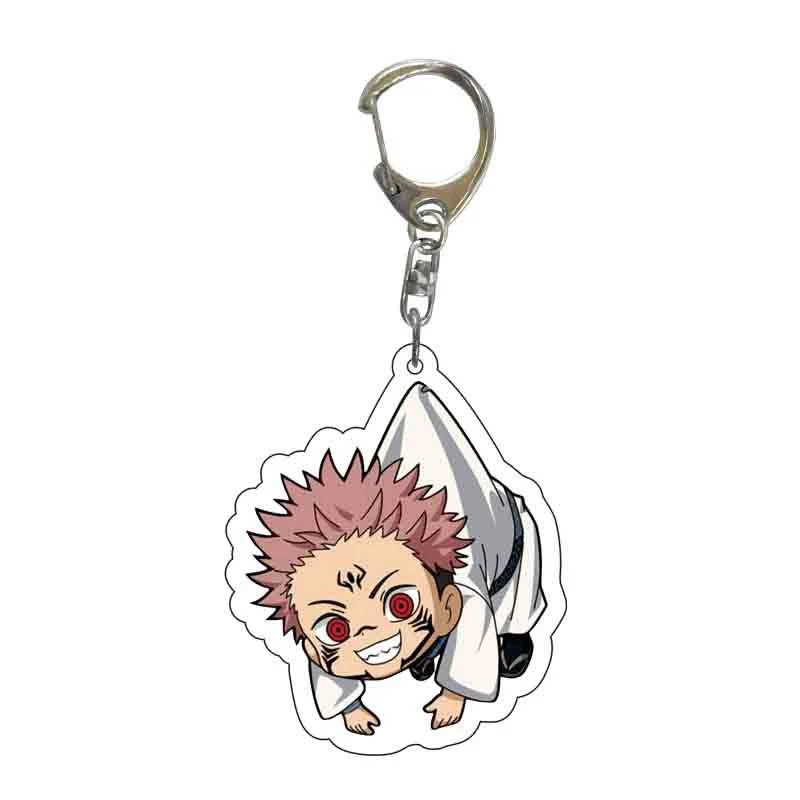 Custom Metal logo Wholesale/Supplier Anime Jujutsu Kaisen porte-clés porte-clés