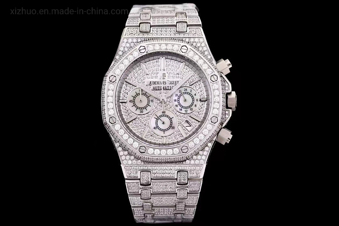 2023 Iced из роскошных Wristwatch Diamond смотреть Gold Silver мужчин часы хип-хоп с случае украшения подарки большой Dia смотреть поставщиков