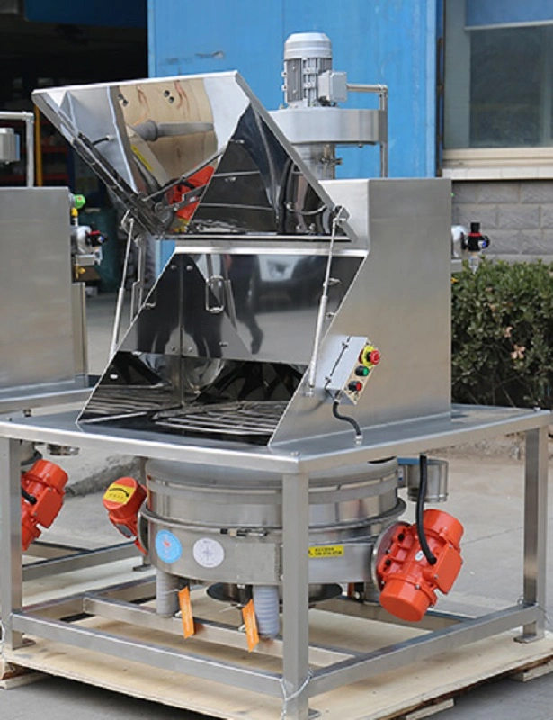 Bulk Material Feeding Machine Mirror Polishing Stainless Stee Bag Dump Dust-Free Feeding Station