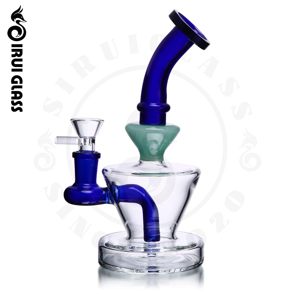 Sirui Glas Rauchen Wasserpfeife Mini Dry Herb Öl DAB Rig Glas Rauchen Kristall klar Girly gebogenen Hals DAB Rig Mini Glas Rauchöl-Brennerrohr