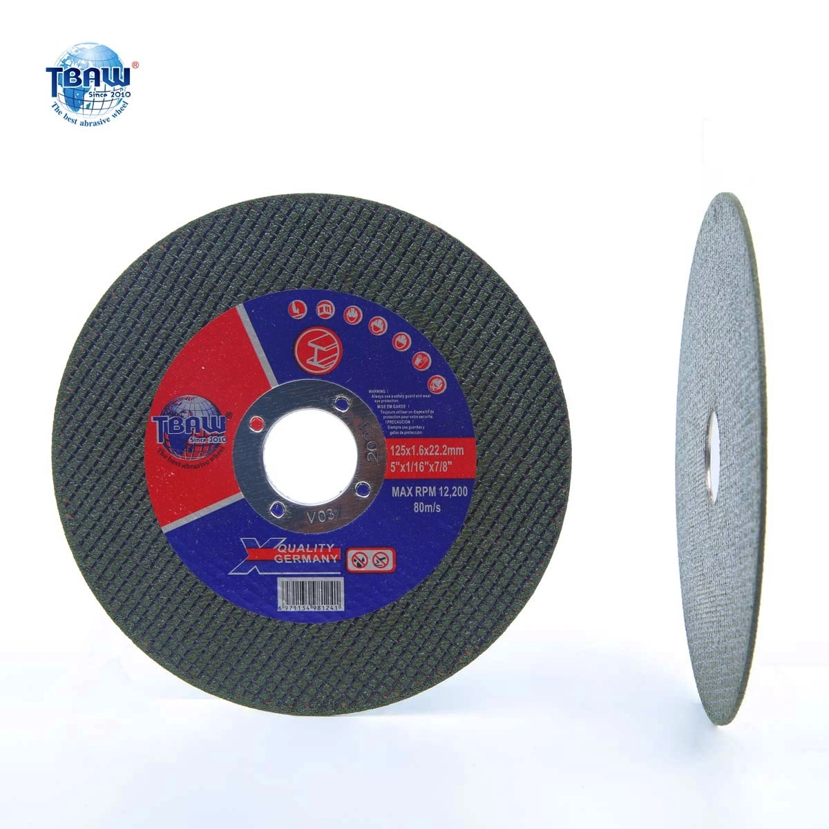 Original Factory Cuuting Wheel Abrasive High Efficiency Abrasive Cutting Disc for Metal Super-Thin Cutting Wheel Abrasive Disc 125*1.6*22.2mm Disco De Corte