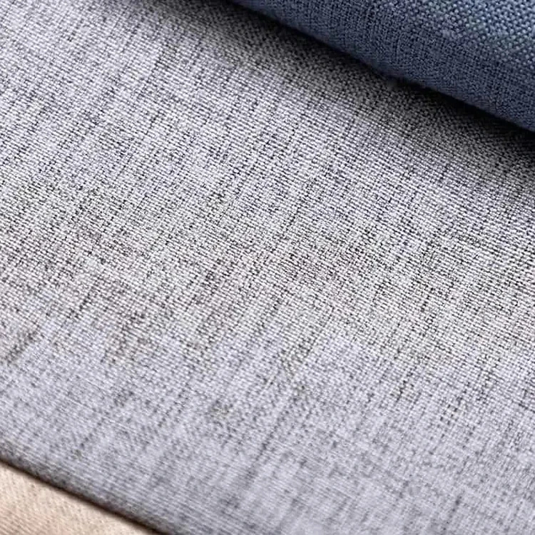 Factory Best Quality Polyester Washed Plain Pattern Garment Printed Custom Sofa Fabric Linen