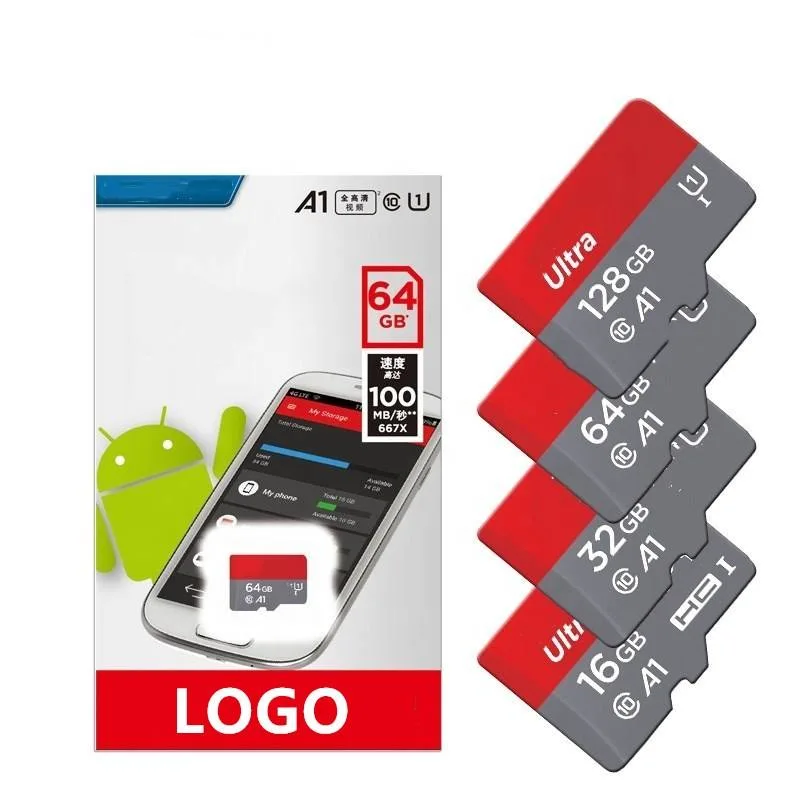 Vente en gros Original Ultra TF Card A1 16GB carte mémoire haute Carte SD de vitesse pour tous les téléphones appareils photo Personnalisation GPS