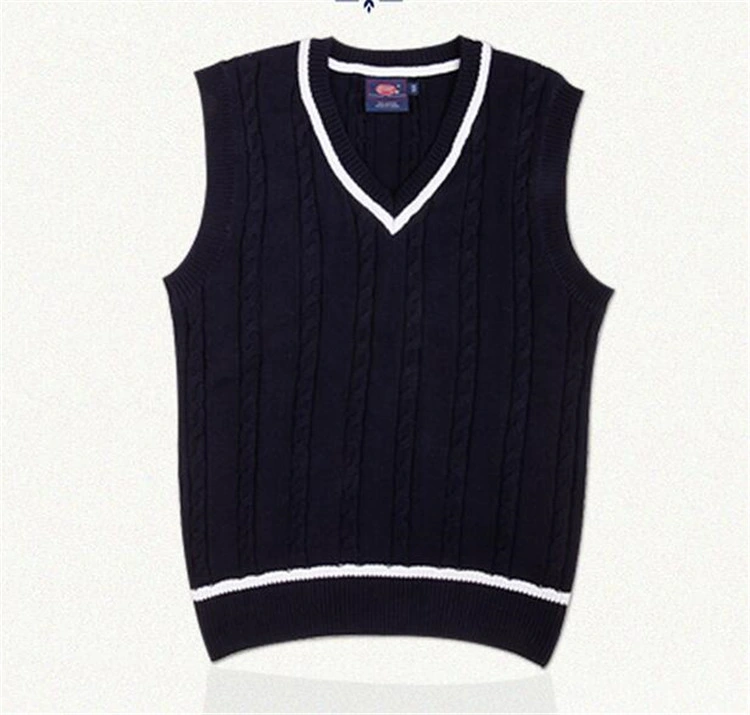 Boys V-Neck Fashion School Uniform Sweater