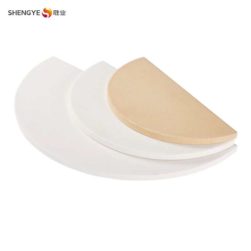 Half Moon Beige cordierite Pizza Board Refractory Ceramic Insulation Board Cerámica Pizza Stone