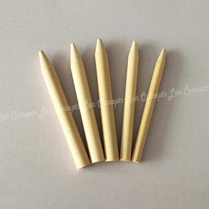 Vente chaude 3.8mmx114mm bâton de bois de nettoyage pour la manucure fabricant des outils de soins des ongles nail art bâton de bois rond